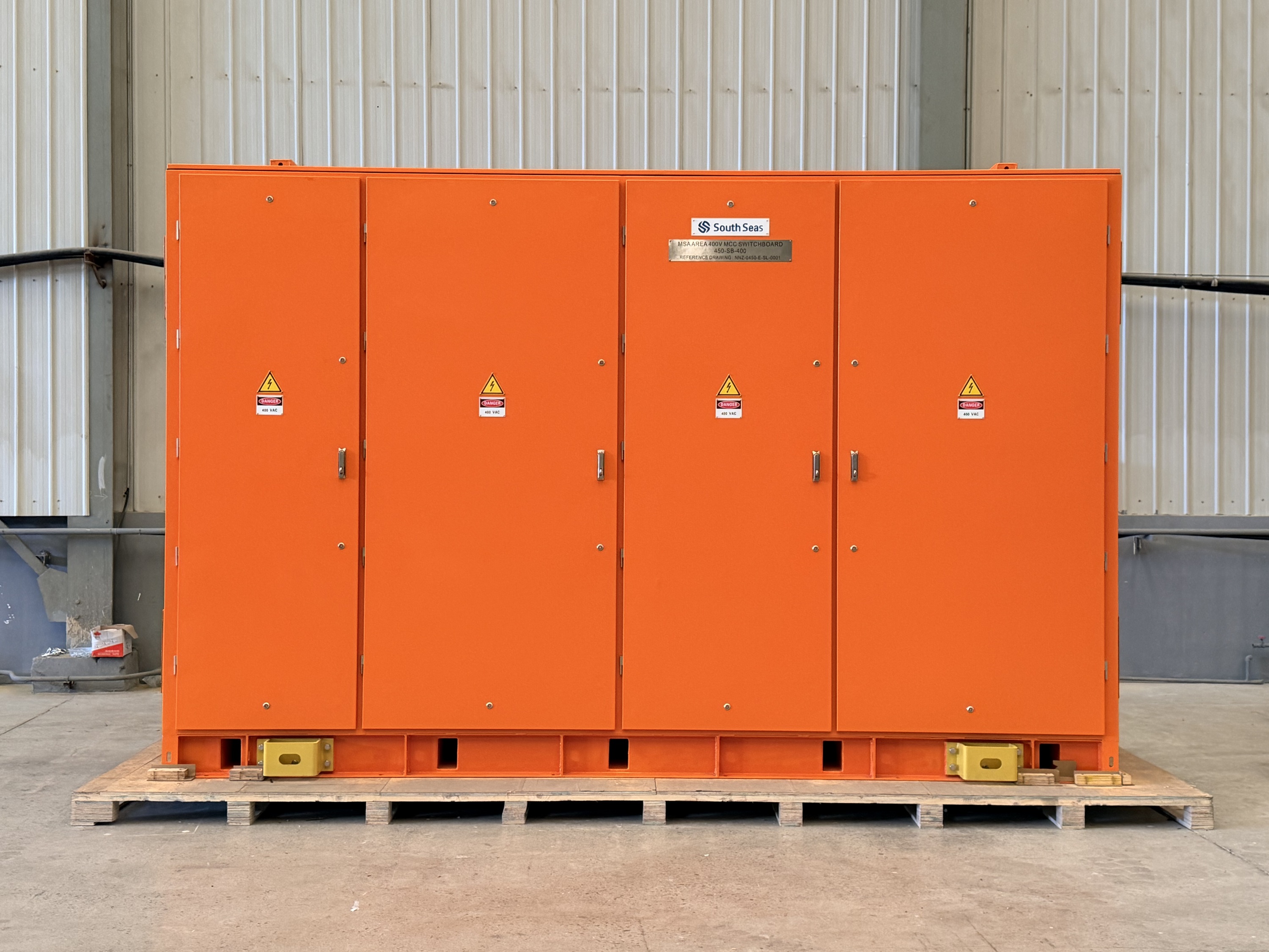 Lyco/Sotta Mining, Nyanzaga Gold Project Outdoor MCCs and Ball Mill Control Panel Solar Panel, Midway Repeater Supply